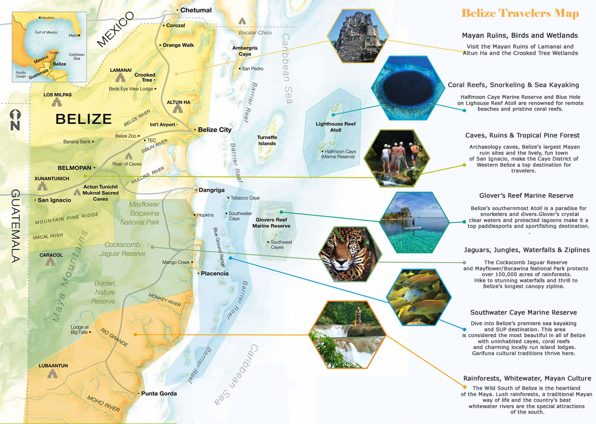 Detailed Maps of Belize Island Expeditions